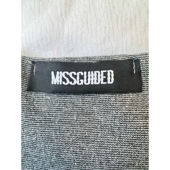 Misguided Gray & Black Bodycon Cocktail Dress From: Nordstrom Size: 6 - Picture 8 of 9